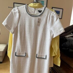 Ann Taylor - winter white tweed dress - size 8 - Brand New With Tags